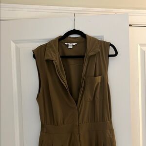 Athleta Olive Sleeveless Jumpsuit